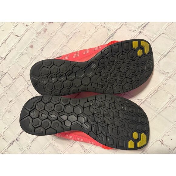 Nike Men's Size 15 Free Running Shoes Neon Coral Pink Red Athletic Bright Vivid - Picture 9 of 12